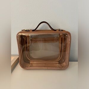 Calpak large clear cosmetics case